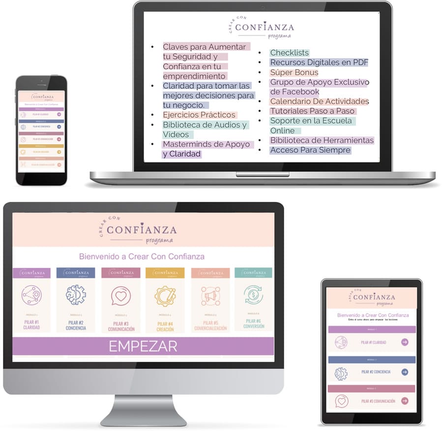 Crear con confianza - Mockup 3